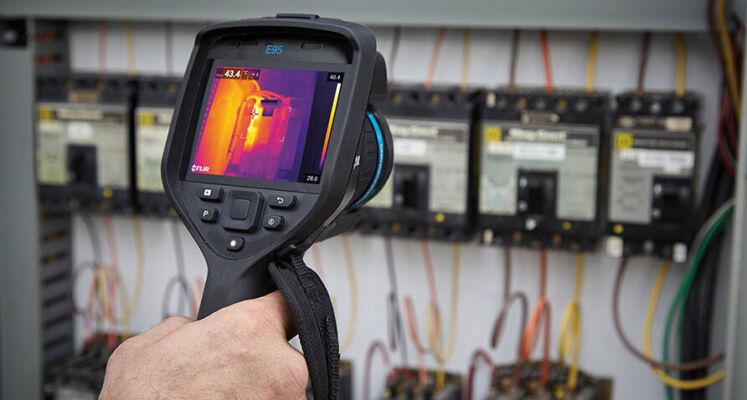 FLIR Exx series camera used for an electrical application.